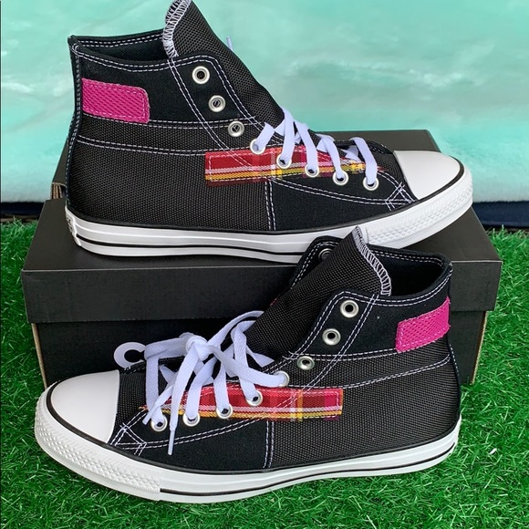 CONVERSE CTAS HI BLACK/WHITE/CACTUS MEN’S - Picture 3 of 16